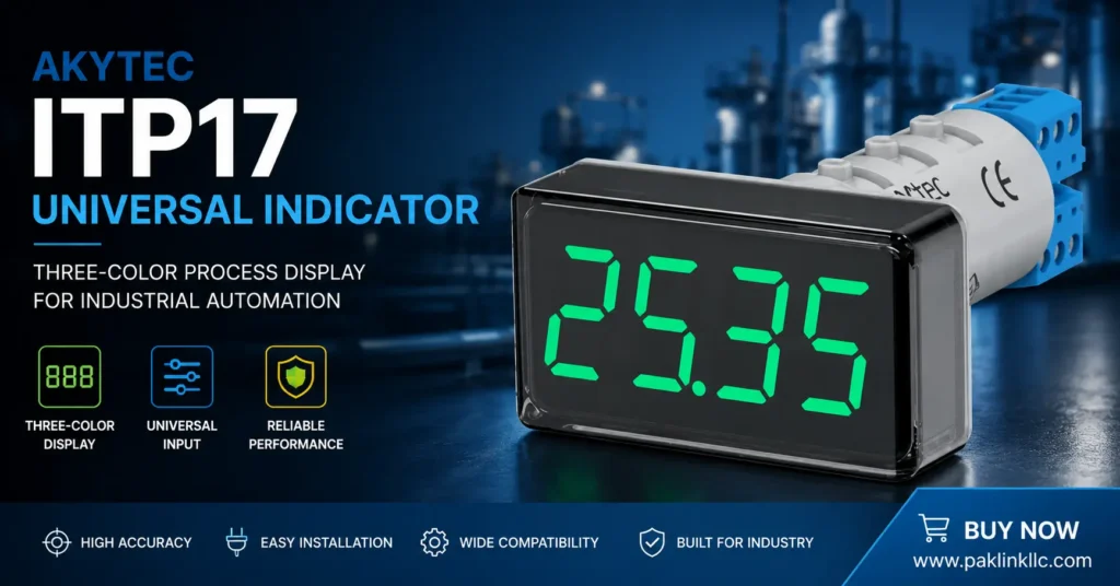 AKYTEC ITP17 Universal Indicator Three-Color Process Display for Industrial Automation