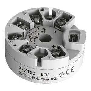 AKYTEC NPT3 temperature transmitter for industrial temperature monitoring by Paklink LLC